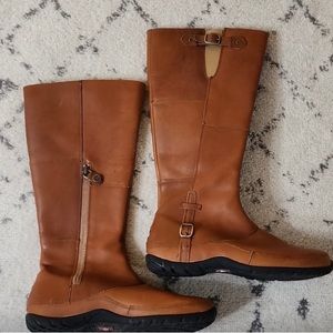 The North Face Camryn Winter Leather & Rubber Waterproof Boots knee Womens 6.5